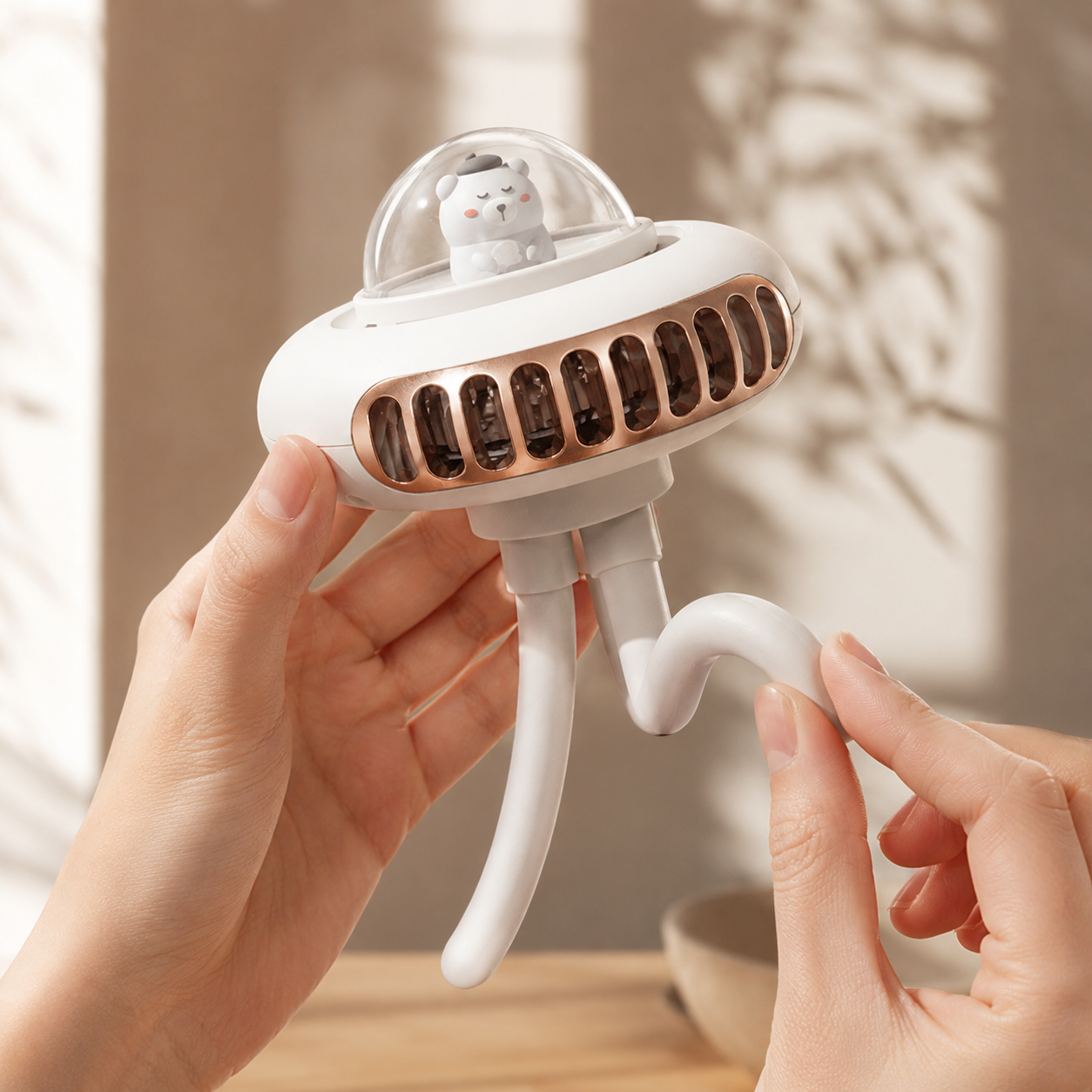 BreezeWear Stroller Fan – Flexible Clip-On Fan for Strollers & Car Seats
